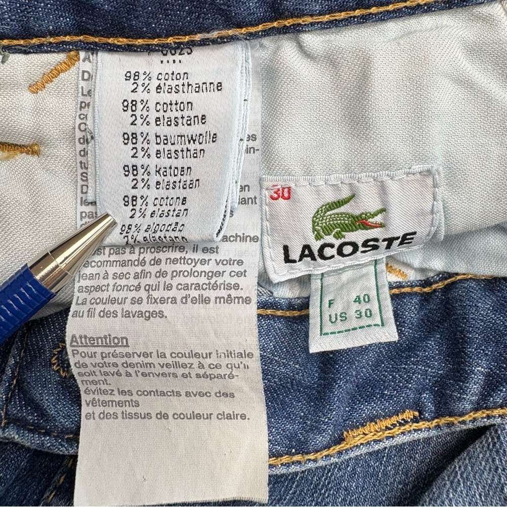 Lacoste Women's Denim Straight Leg Jeans - Picture 9 of 16